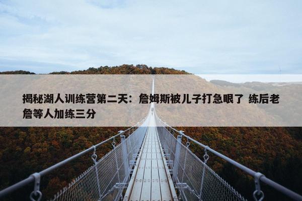 揭秘湖人训练营第二天：詹姆斯被儿子打急眼了 练后老詹等人加练三分