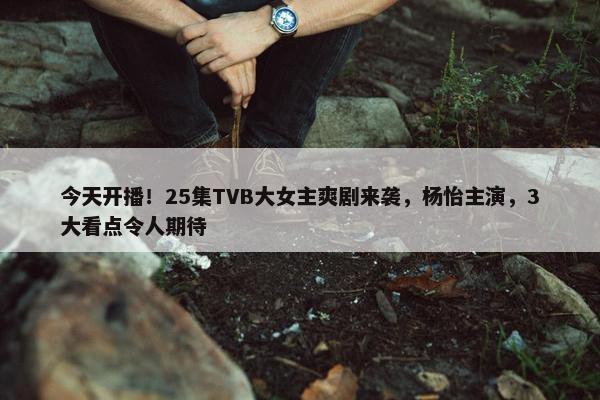 今天开播！25集TVB大女主爽剧来袭，杨怡主演，3大看点令人期待