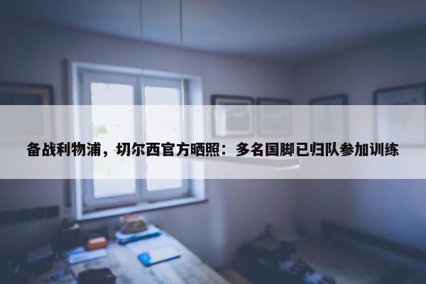 备战利物浦，切尔西官方晒照：多名国脚已归队参加训练